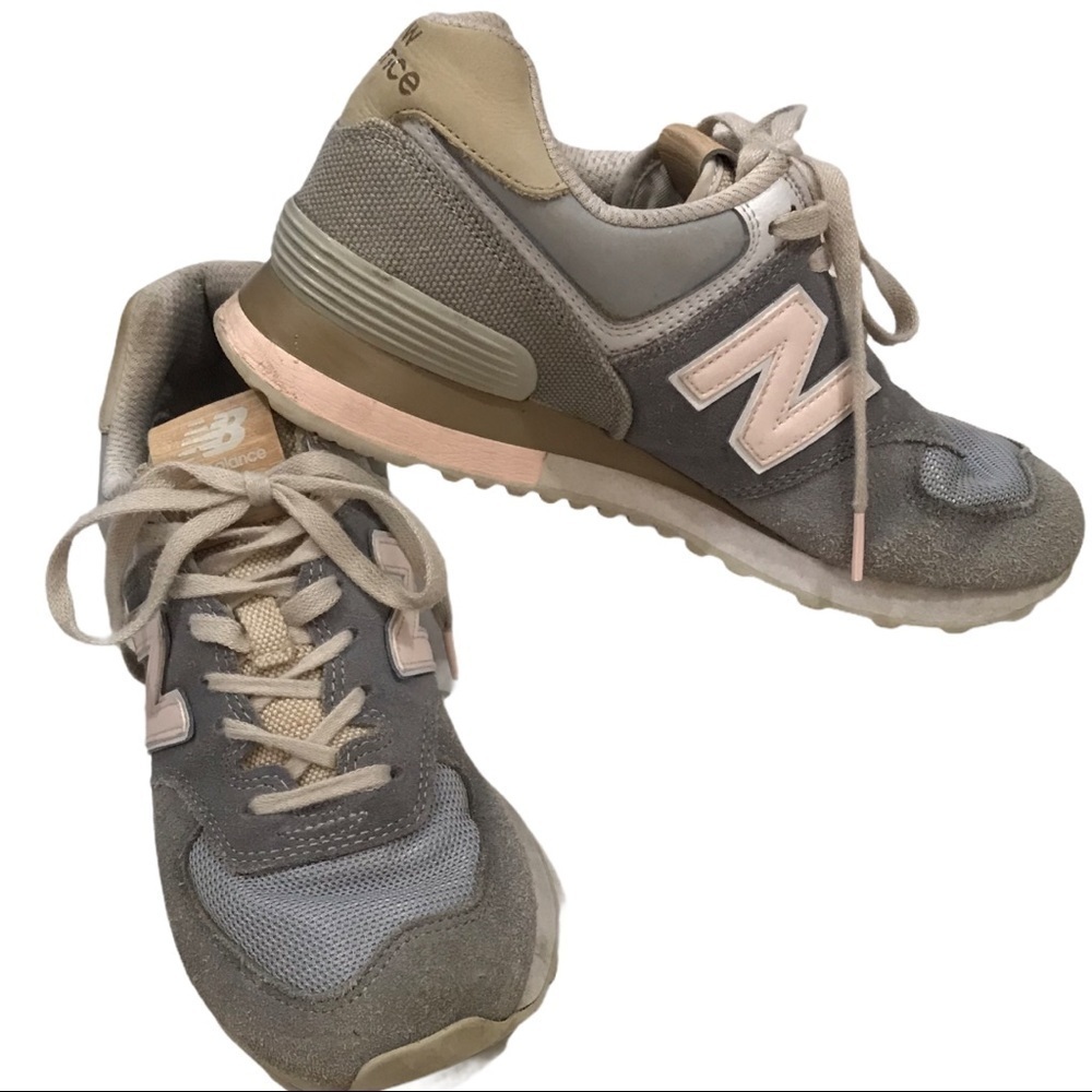 New Balance 574 Classics Surf Gunmetal Suede 6.5